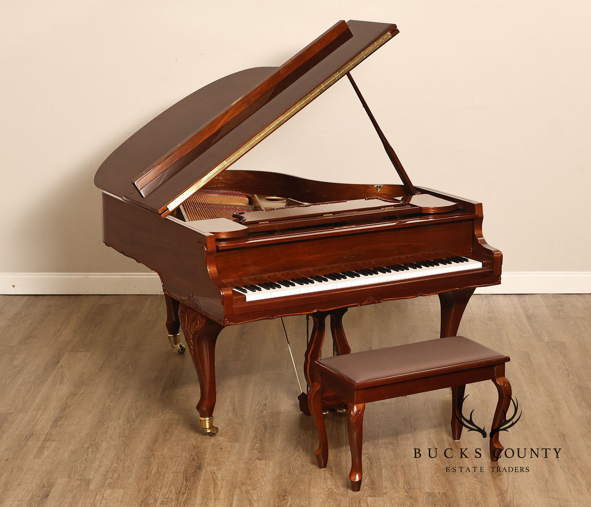 Otto Altenburg Rosewood Baby Grand Piano With Matching Duet Bench