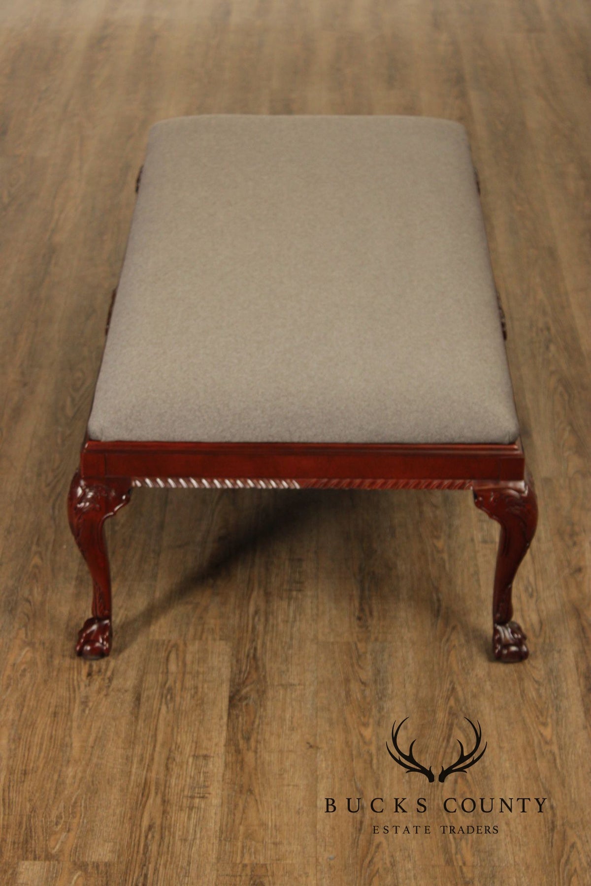 Baker Statley Homes Georgian Style Mahogany Bench