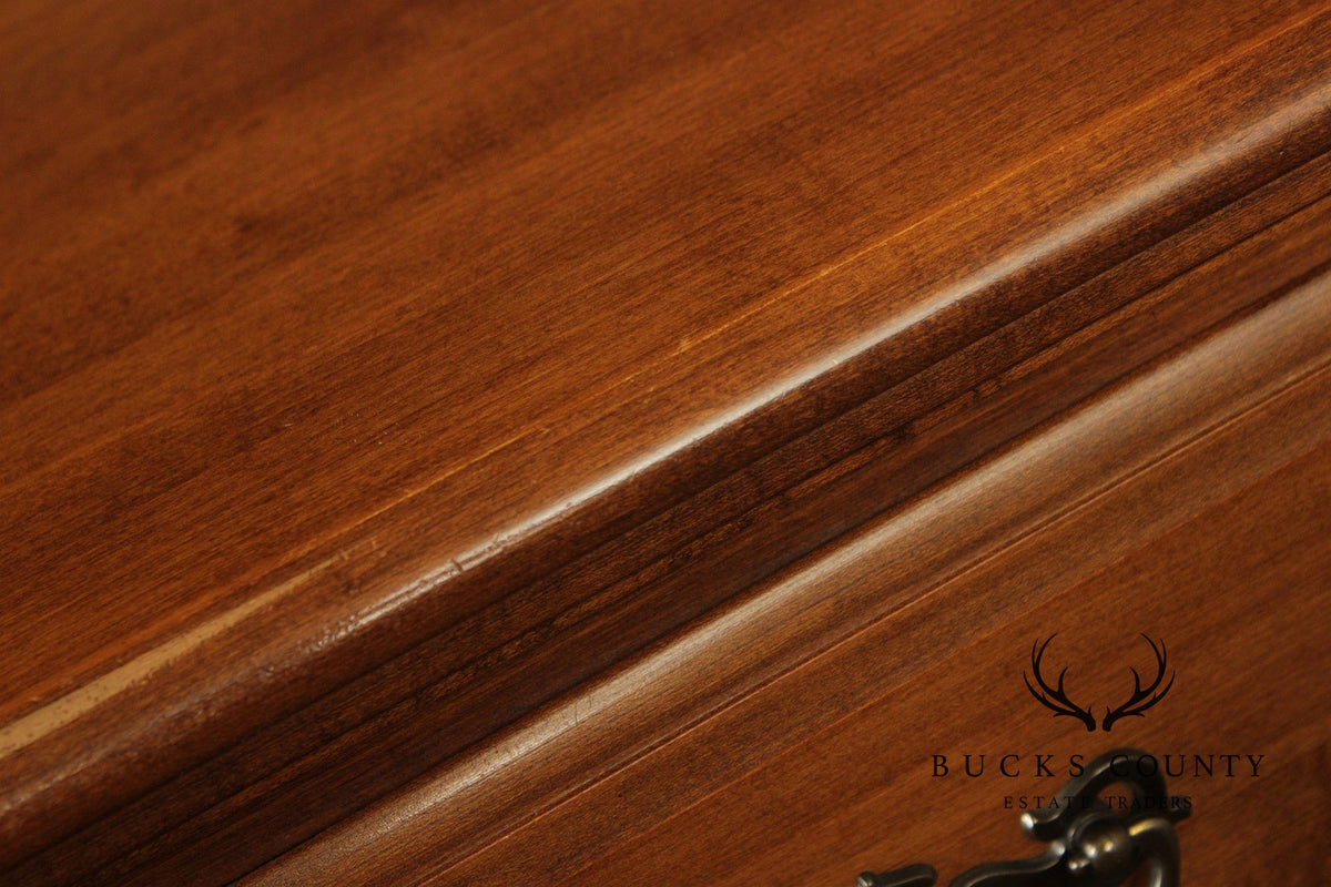 Solid Maple Colonial Revival Style Vintage Sideboard Buffet