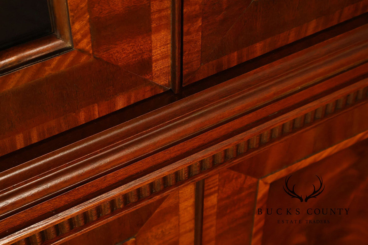 Councill Craftsmen Mahogany Breakfront China Cabinet