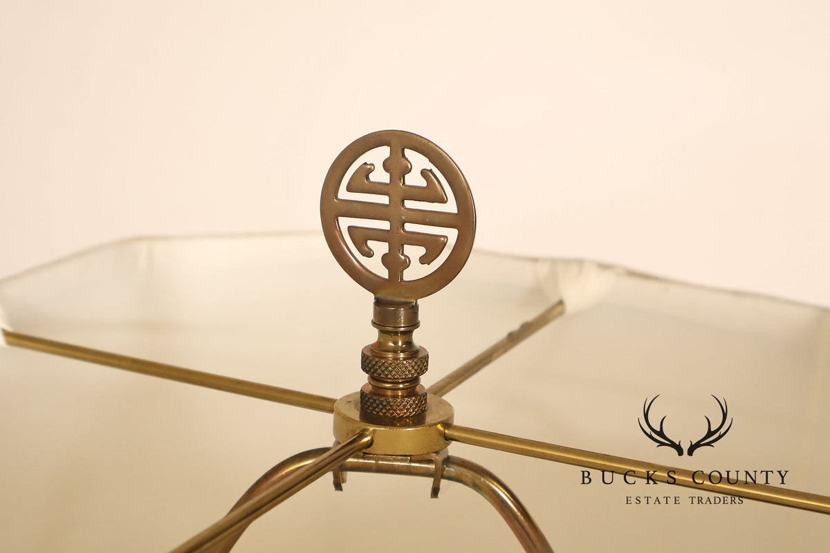 Contemporary Asian Style Pair of Porcelain Table Lamps