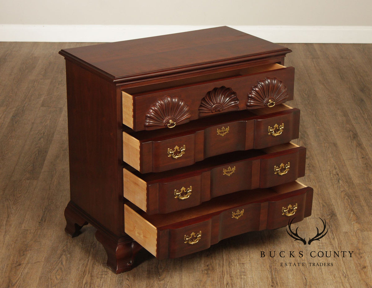 Lineage Chippendale Style Mahogany Blockfront Chest