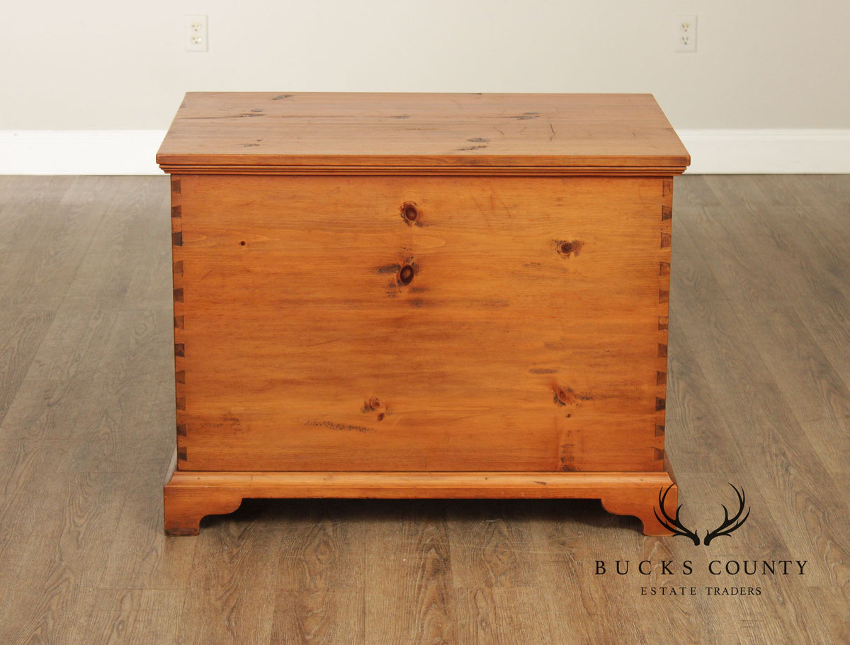 Georgian Style Dovetailed Pine Blanket Chest