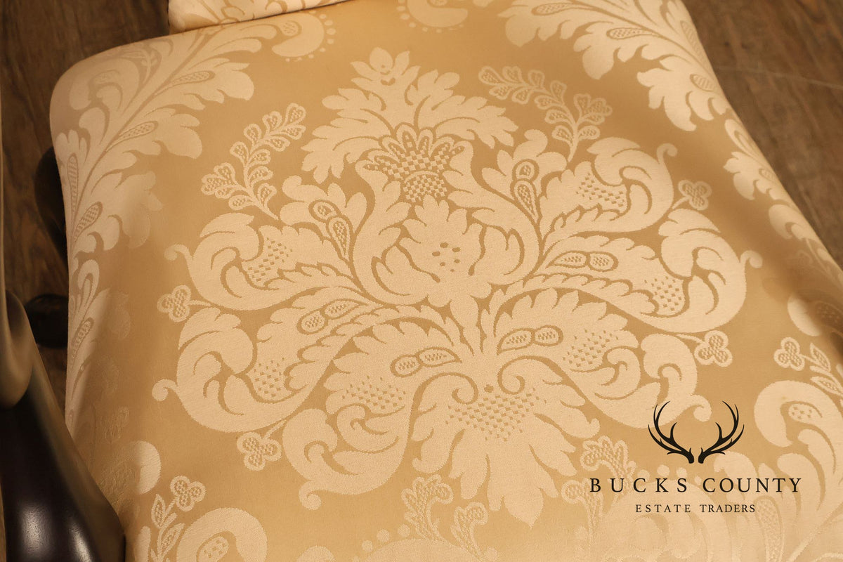 Baker Stately Homes Queen Anne Style Crown Armchair