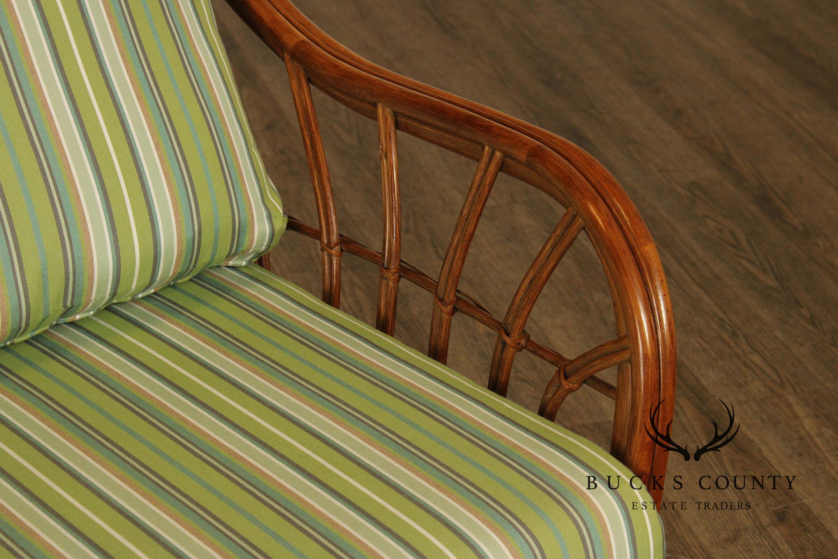 South Sea 'New Kauai' Rattan Loveseat With Sunbrella Cushions