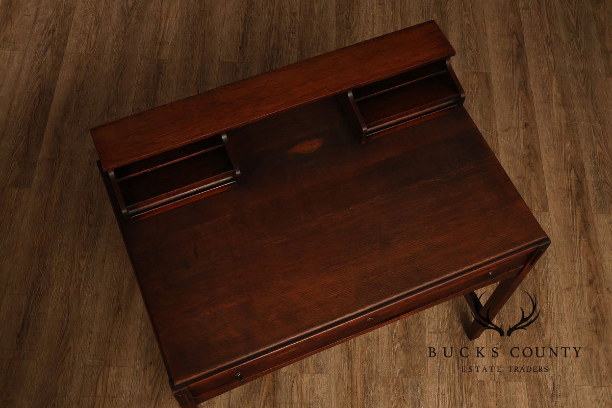 Limbert Antique Arts & Crafts Oak Writing Desk #492 1/4