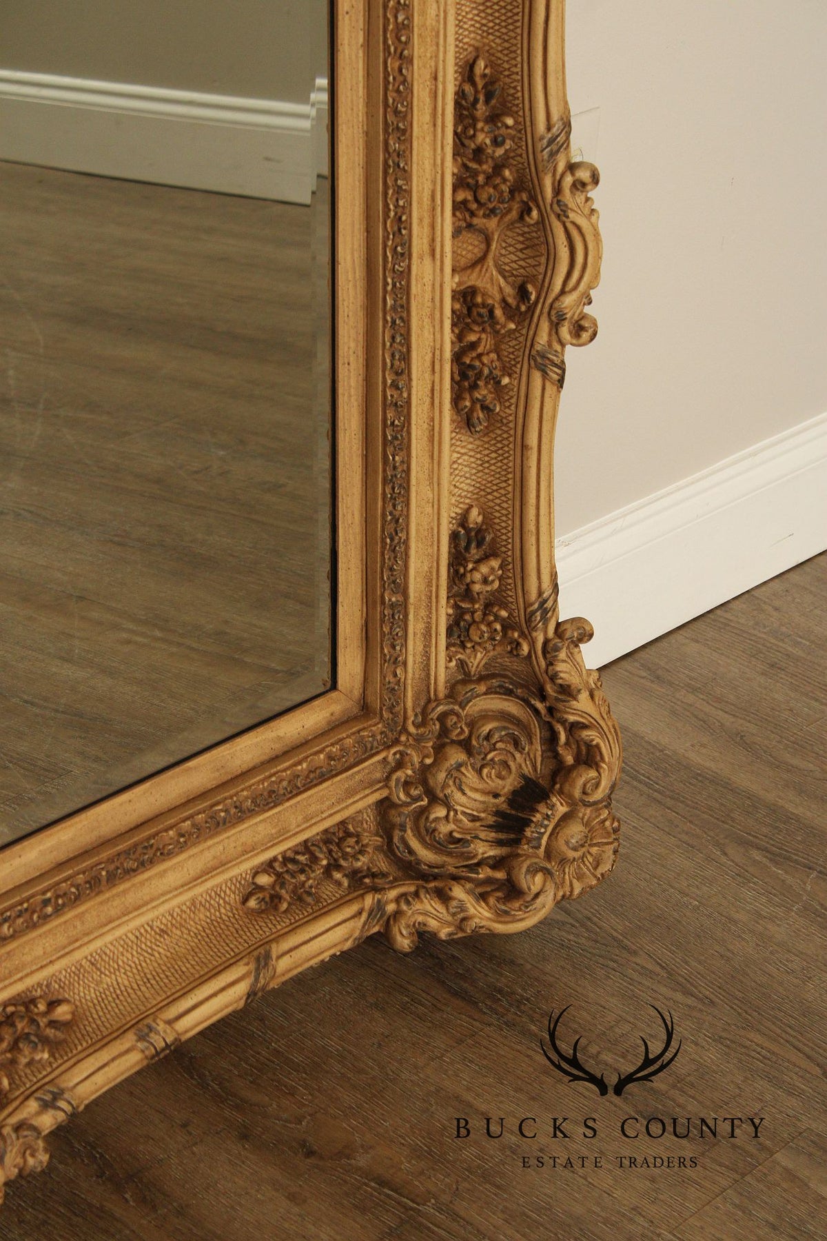 Timeless Reflections Baroque Style Gilt Framed Wall Mirror