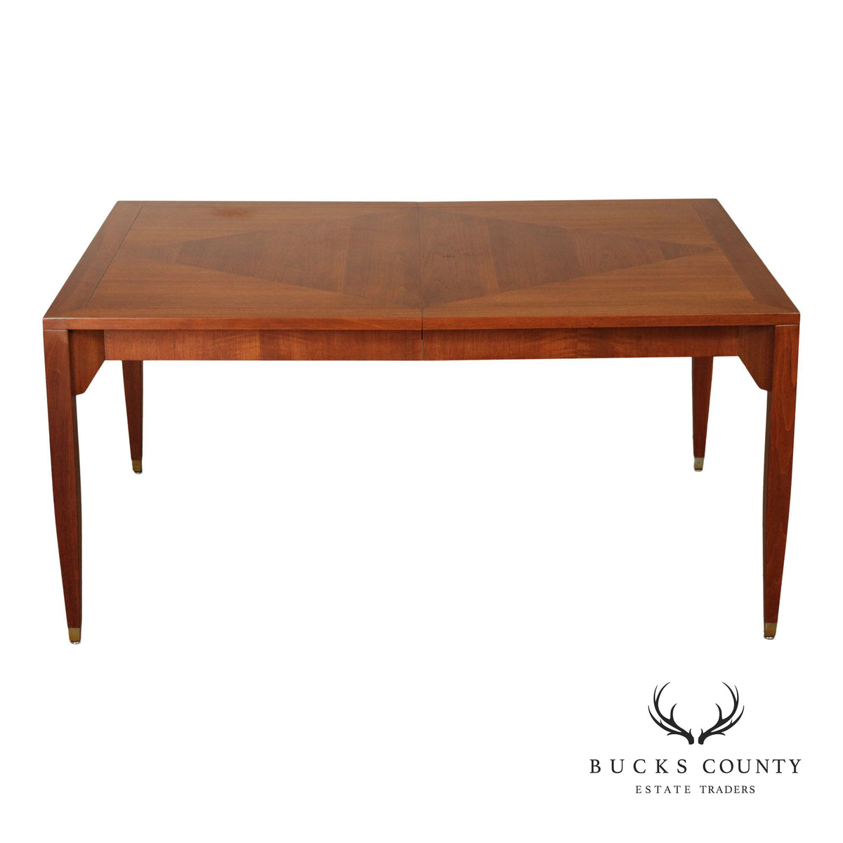 Baker Furniture Mid-Century Modern Style  Walnut Extension Dining Table
