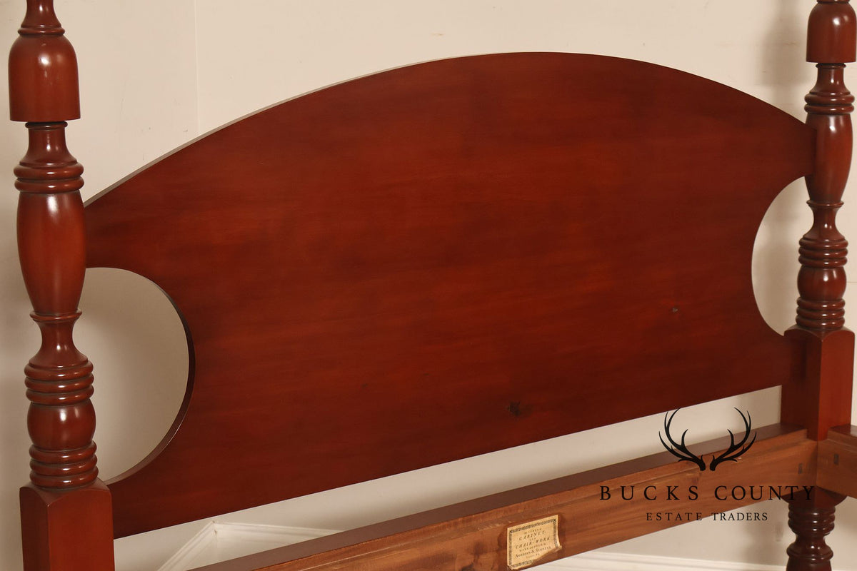 Andersen & Stauffer Sheraton Style Cherry Full Size Tall Post Canopy Bed