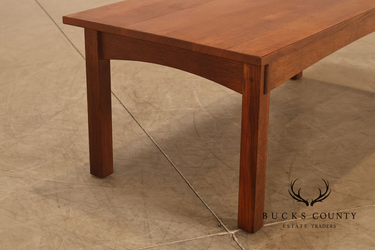 Stickley Mission Collection Oak Cocktail Table