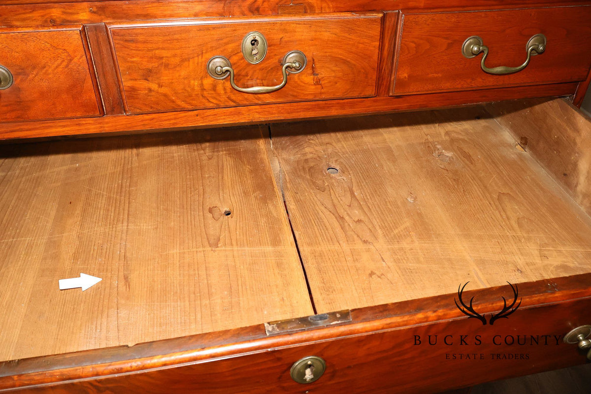 Antique Chippendale Walnut Eight-Drawer Tall Chest