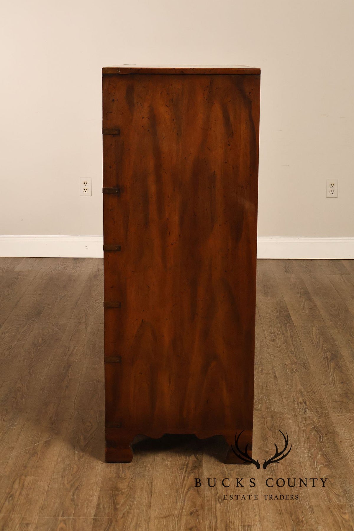 Heritage Campaign Style Tall Chest of Drawers