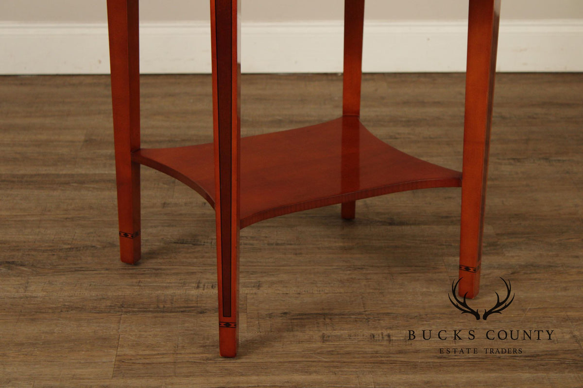 Kindel Federal Style Oval Inlaid End Table