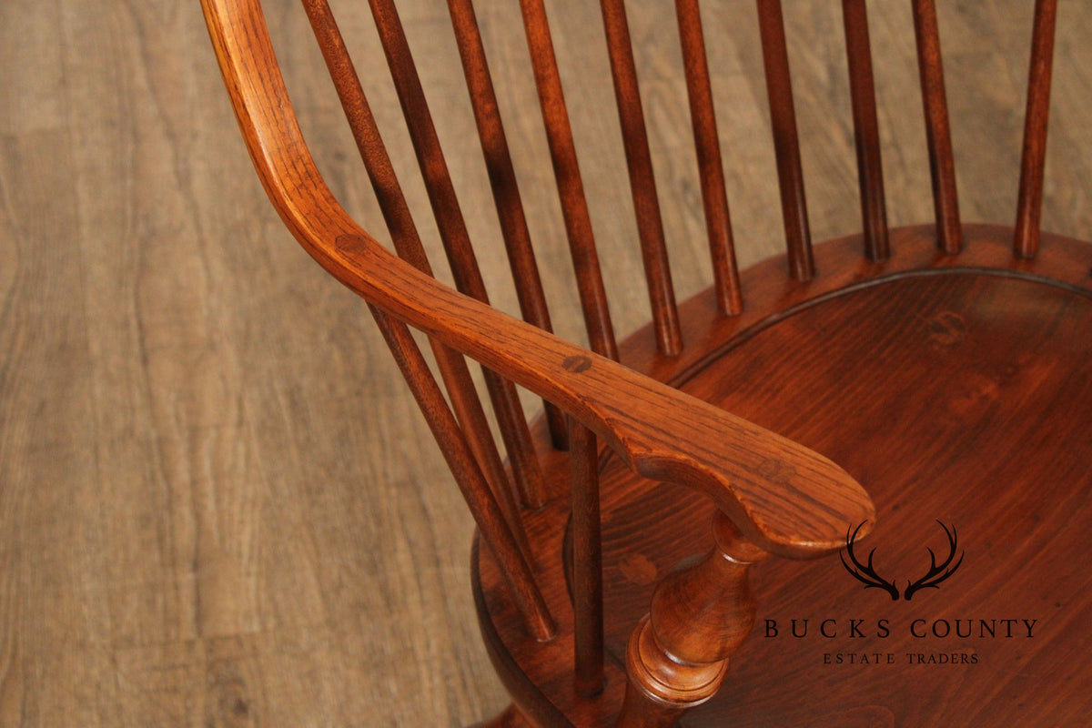 D.R. Dimes Set of Four Bowback Windsor Dining Chairs