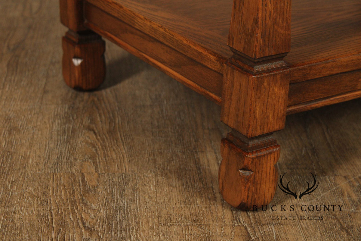 Romweber Viking Oak Two-Tier End Table