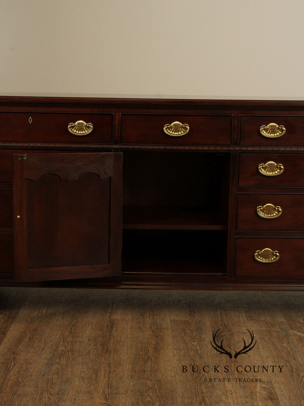 Henredon Chippendale Style Cherry Long Dresser