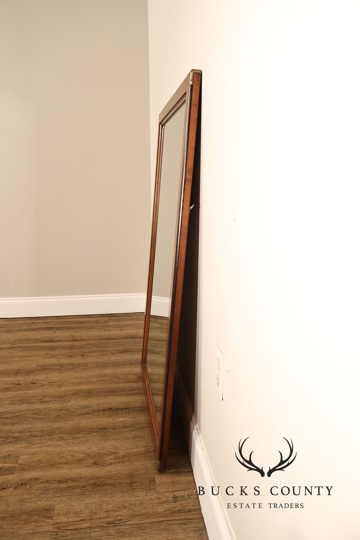Campaign Style Brass Bound Mirror