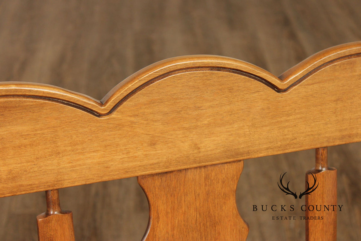 American Colonial Style Maple Bench