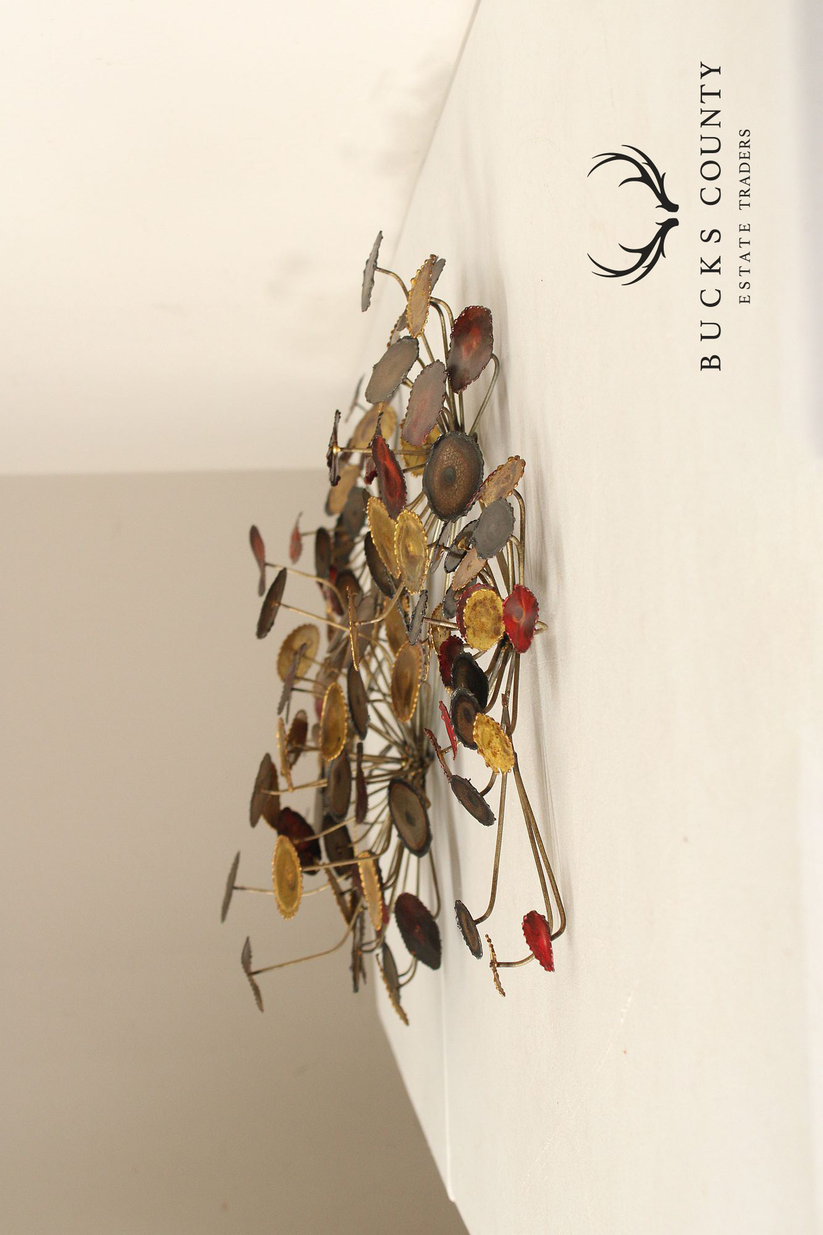 Mid Century Modern Brutalist Metal Wall Sculpture