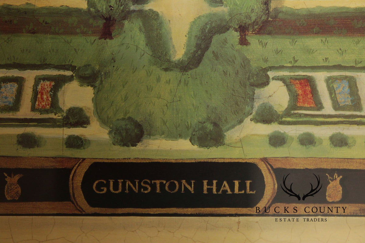 Alexandria Churchill Pair of Custom Framed Prints, 'Governor's Palace' and 'Gunston Hall'