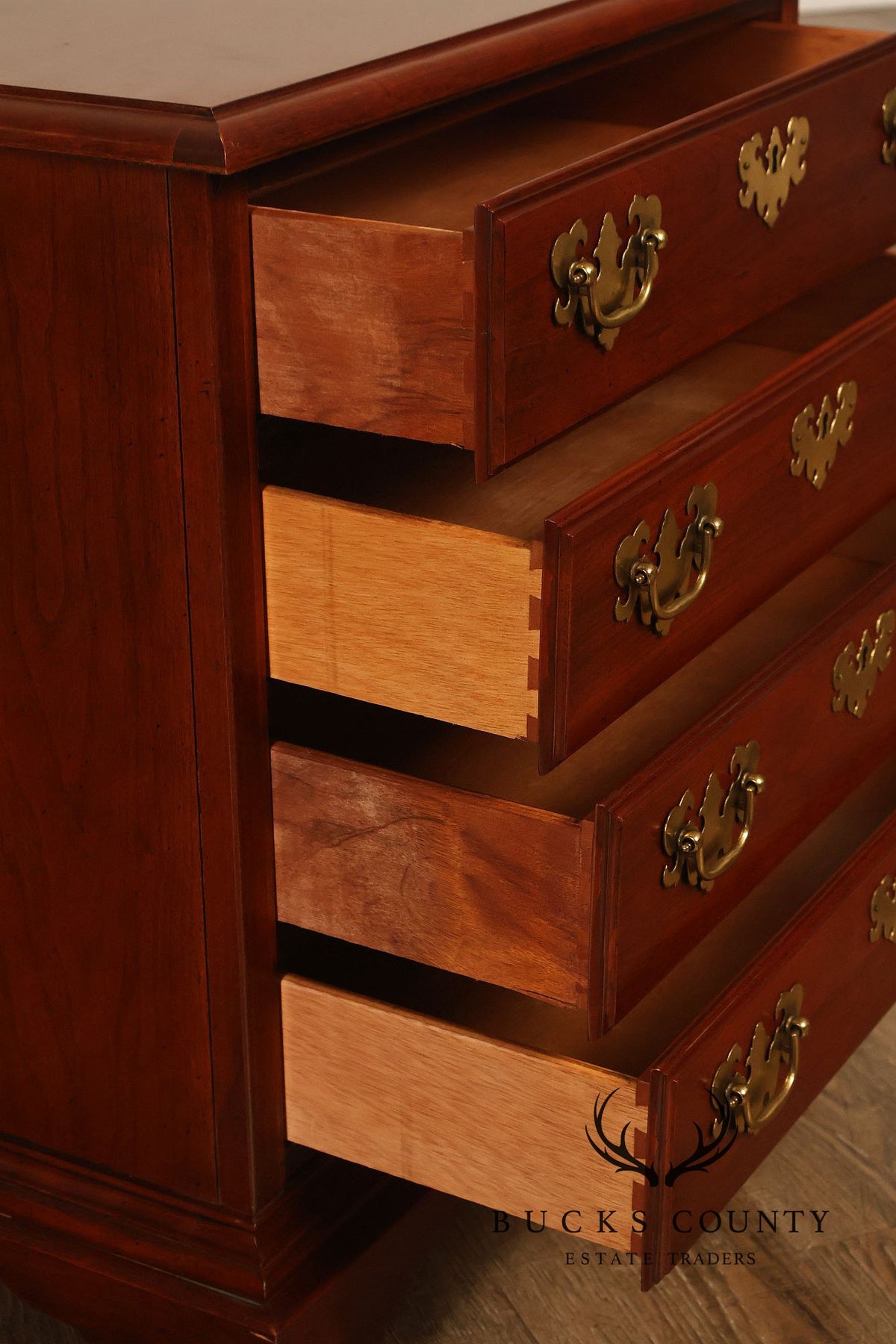 American Drew Traditional Cherry Four Drawer Bachelor's Chest