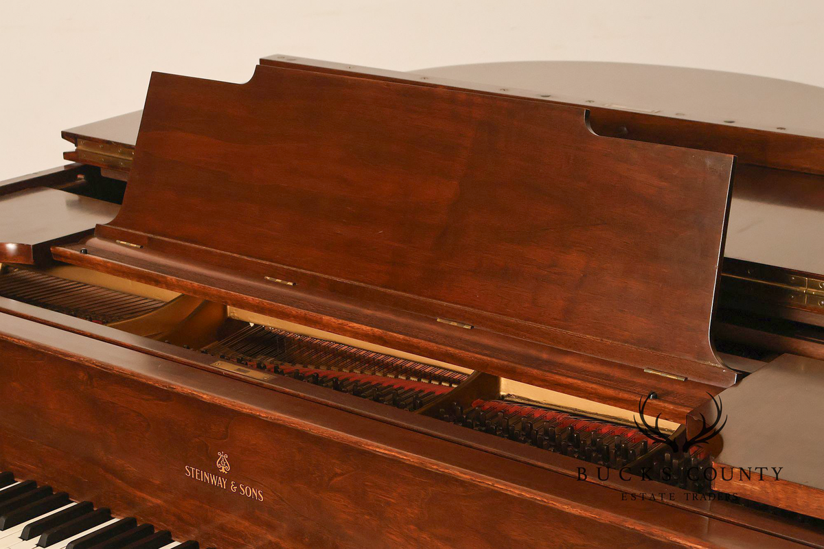 1929 Steinway & Sons Model M Vintage Walnut Grand Piano With Bench