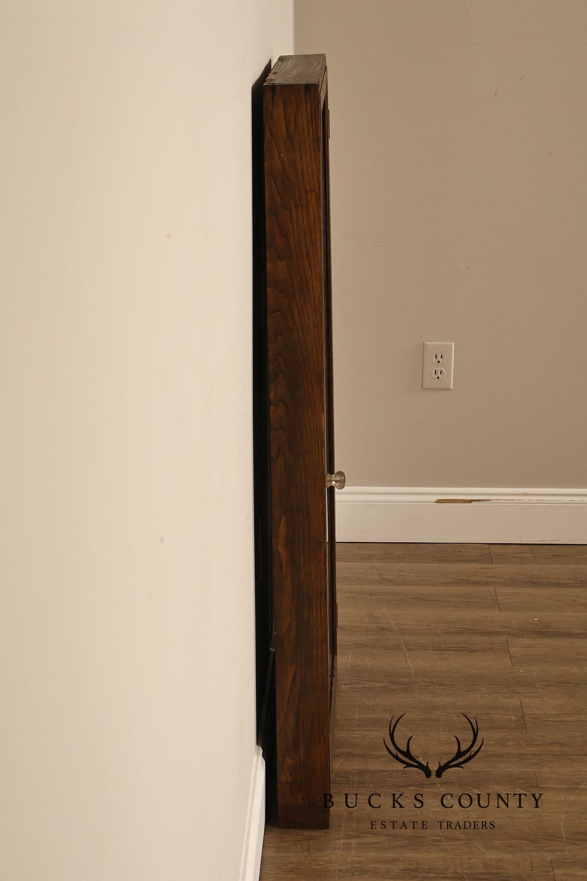 Antique Oak Shadowbox Display Case