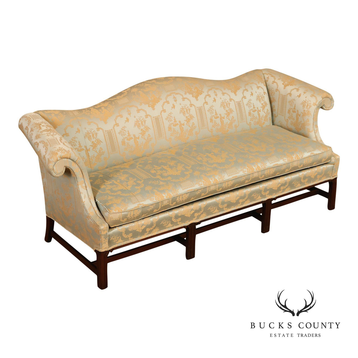 Hickory Chair Chippendale Style Mahogany Sofa