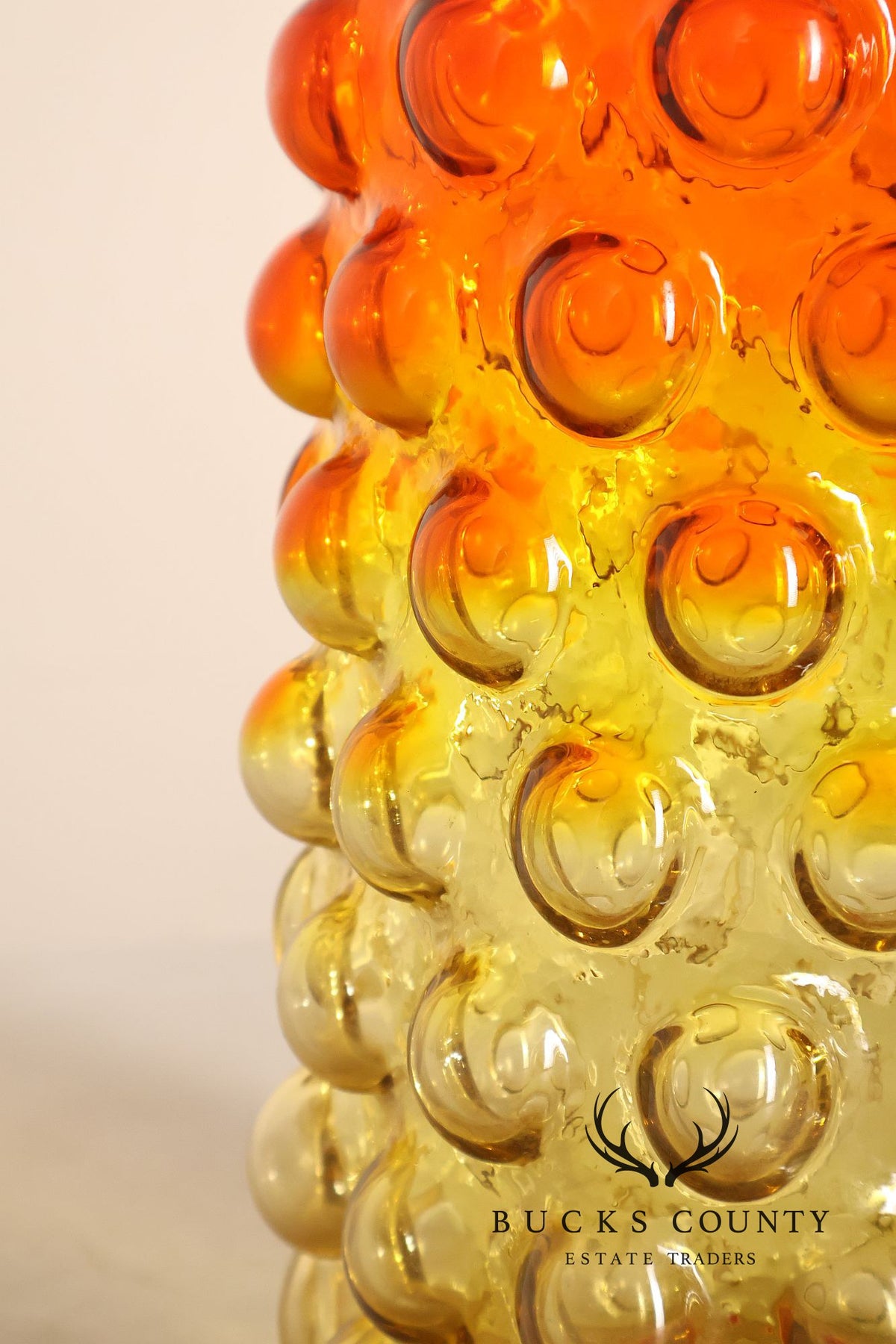 Blenko Mid Century Modern Bubble Glass Vase