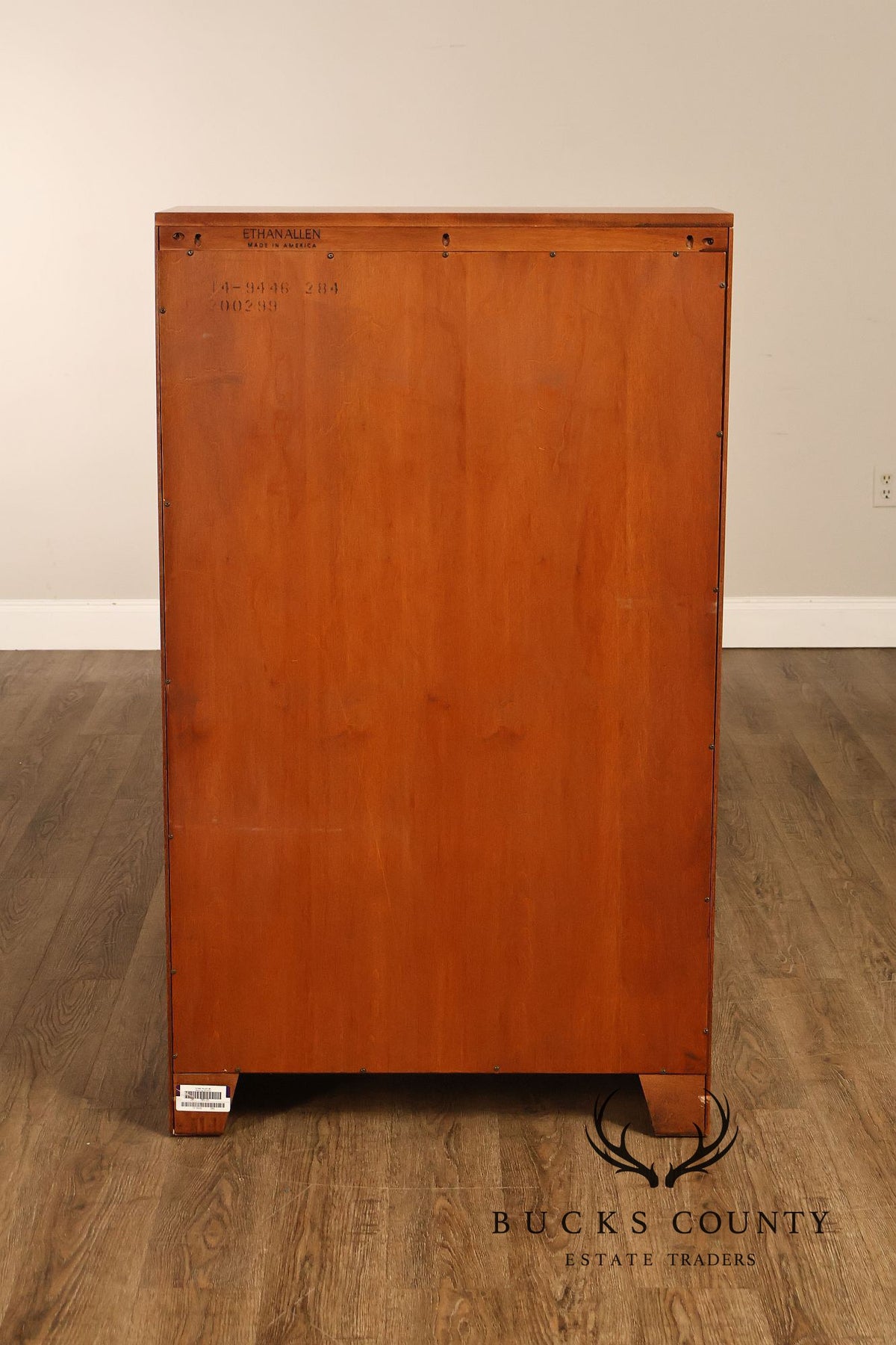 Ethan Allen 'Country Colors' Pair Of Maple Open Bookcases