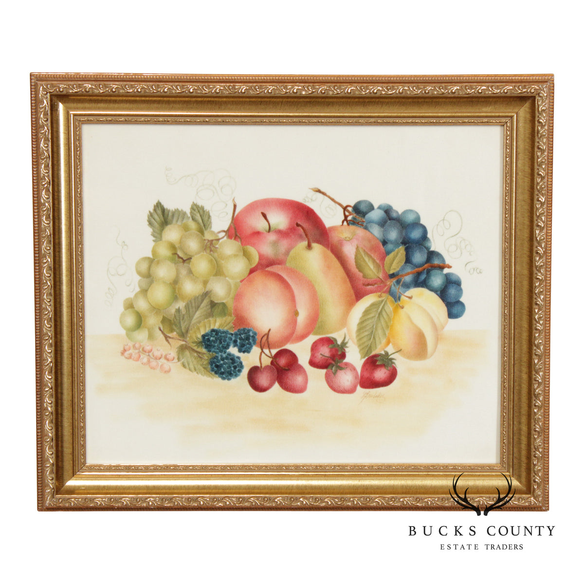 Linda Brubaker Fruit Theorem Painting on Velvet