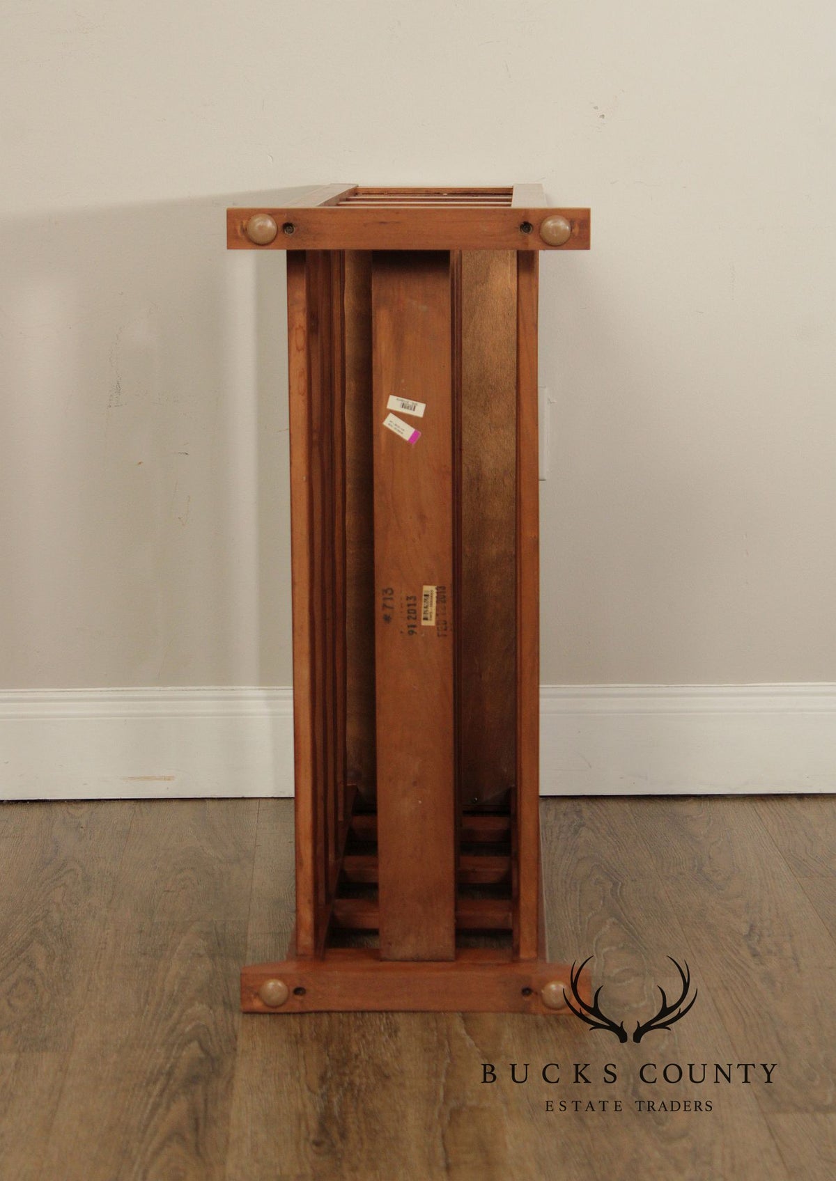 Stickley Mission Collection Cherry Wine Rack With Removable Serving Tray