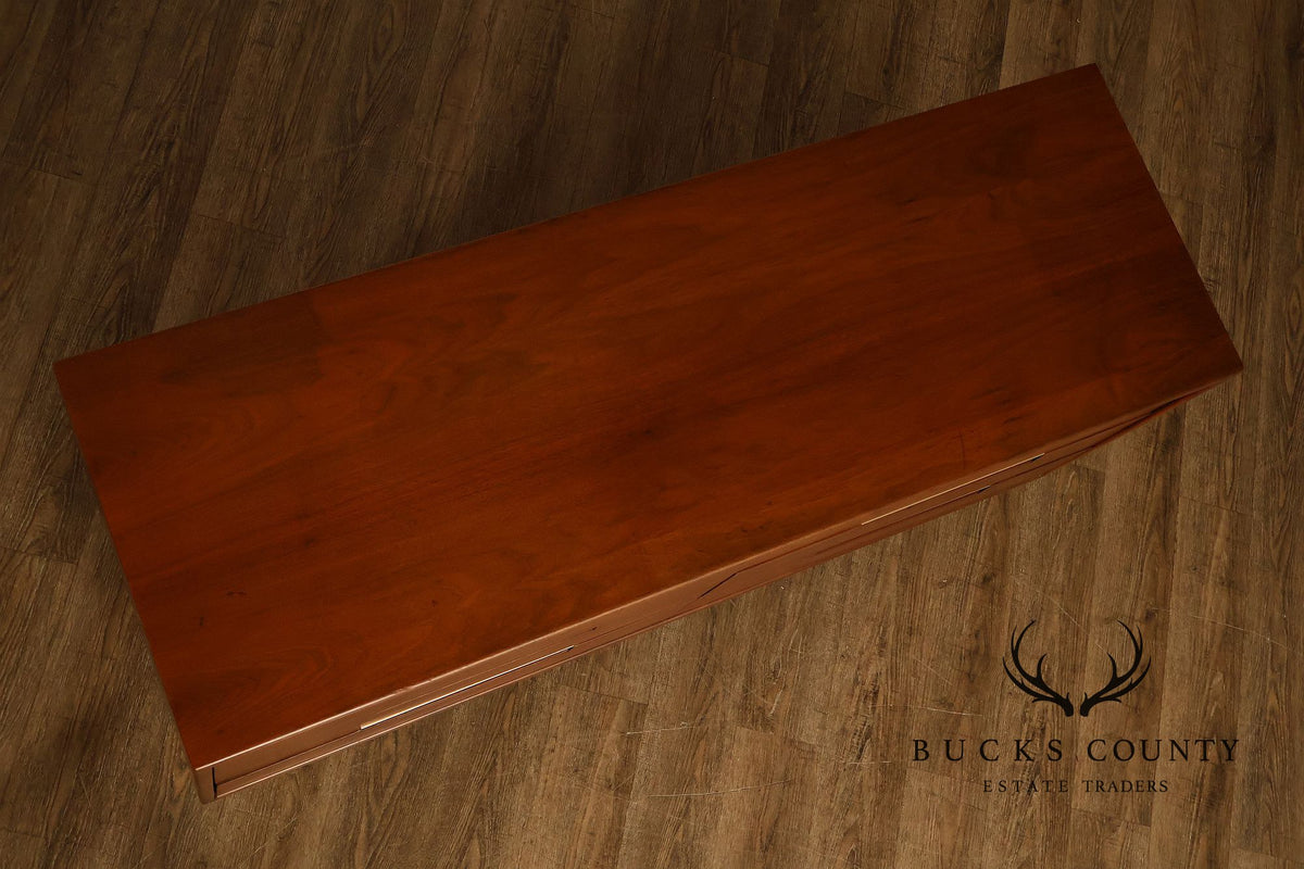 Mid Century Modern Walnut Double Dresser