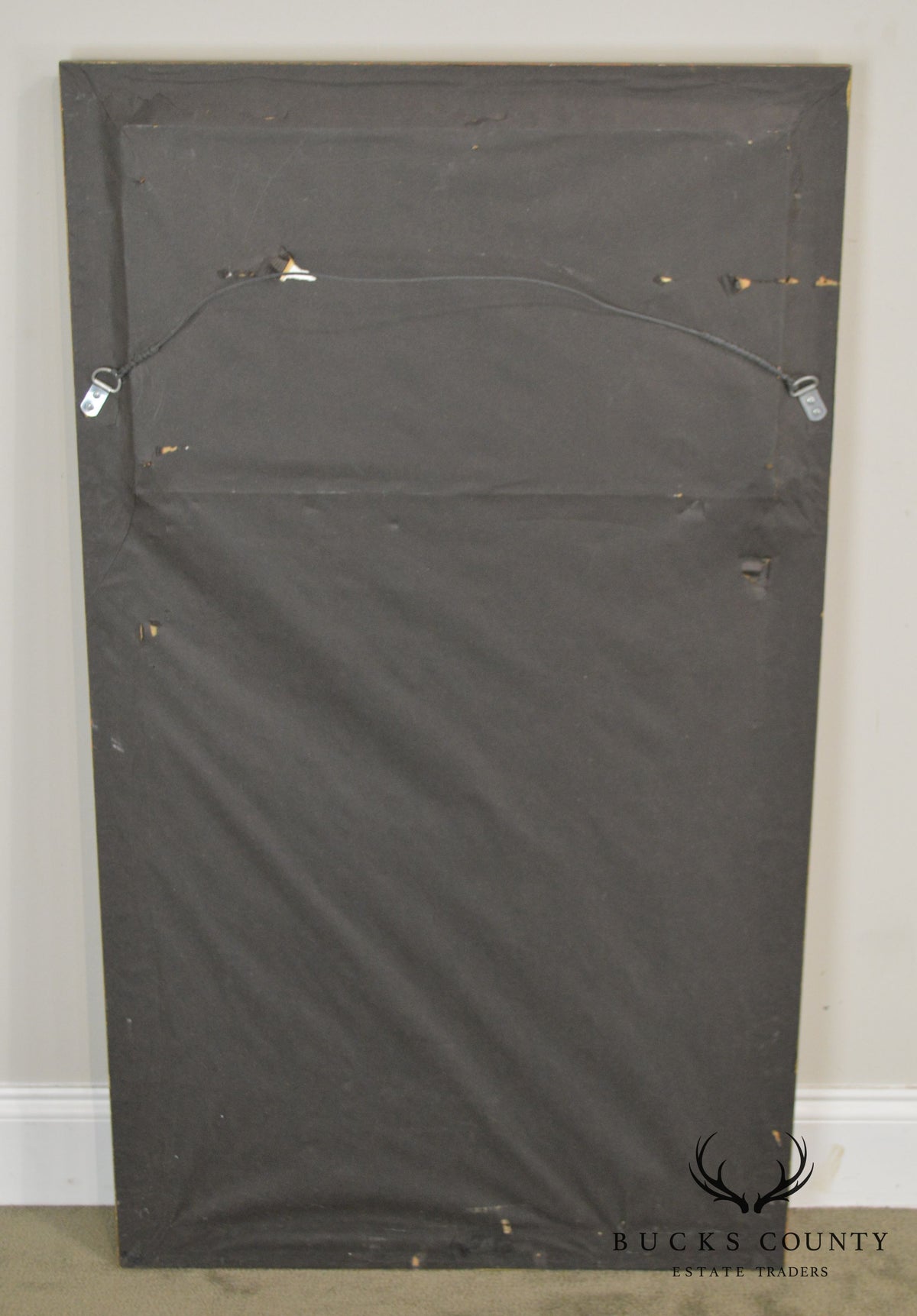Gilt Relief Plaque Trumeau Mirror