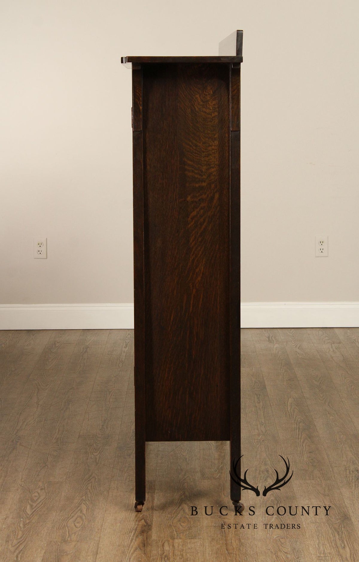 Limbert Antique Mission Oak Arts & Crafts Glass Door Bookcase