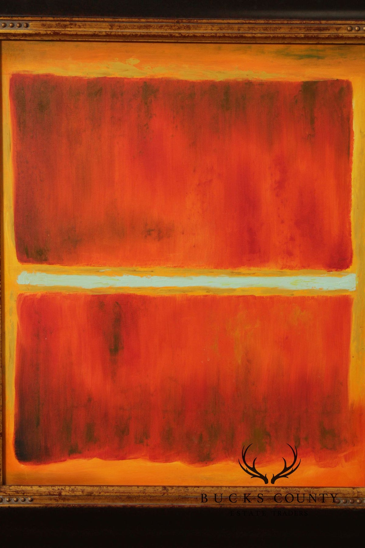 Abstract Expressionism Framed Color Block Painting