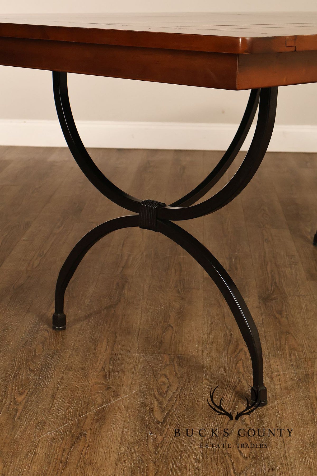 Charleston Forge Wrought Iron Expandable Dining Table