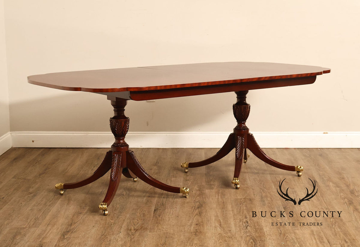 Kindel 'Winterthur' Double Pedestal Mahogany Dining Table