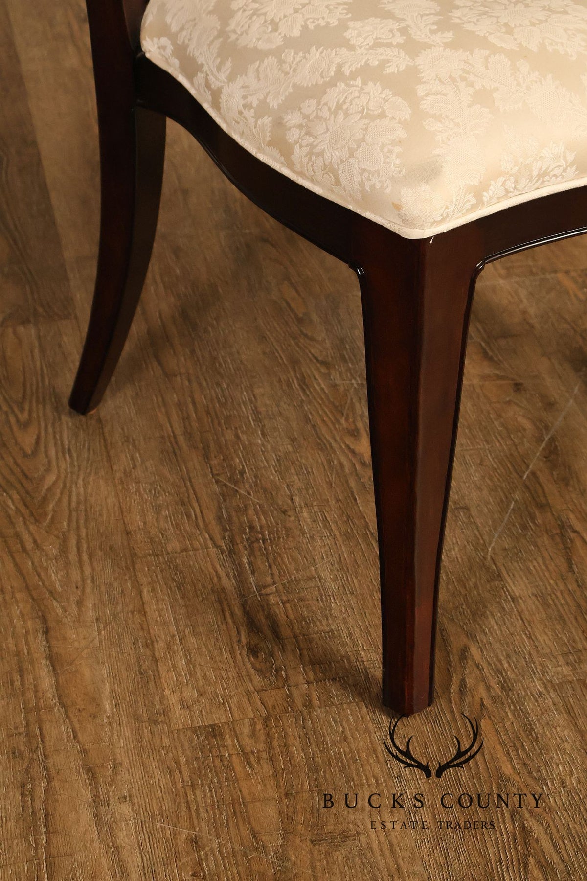 Thomasville Transitional Style Set of Eight Loop Back Dining Chairs