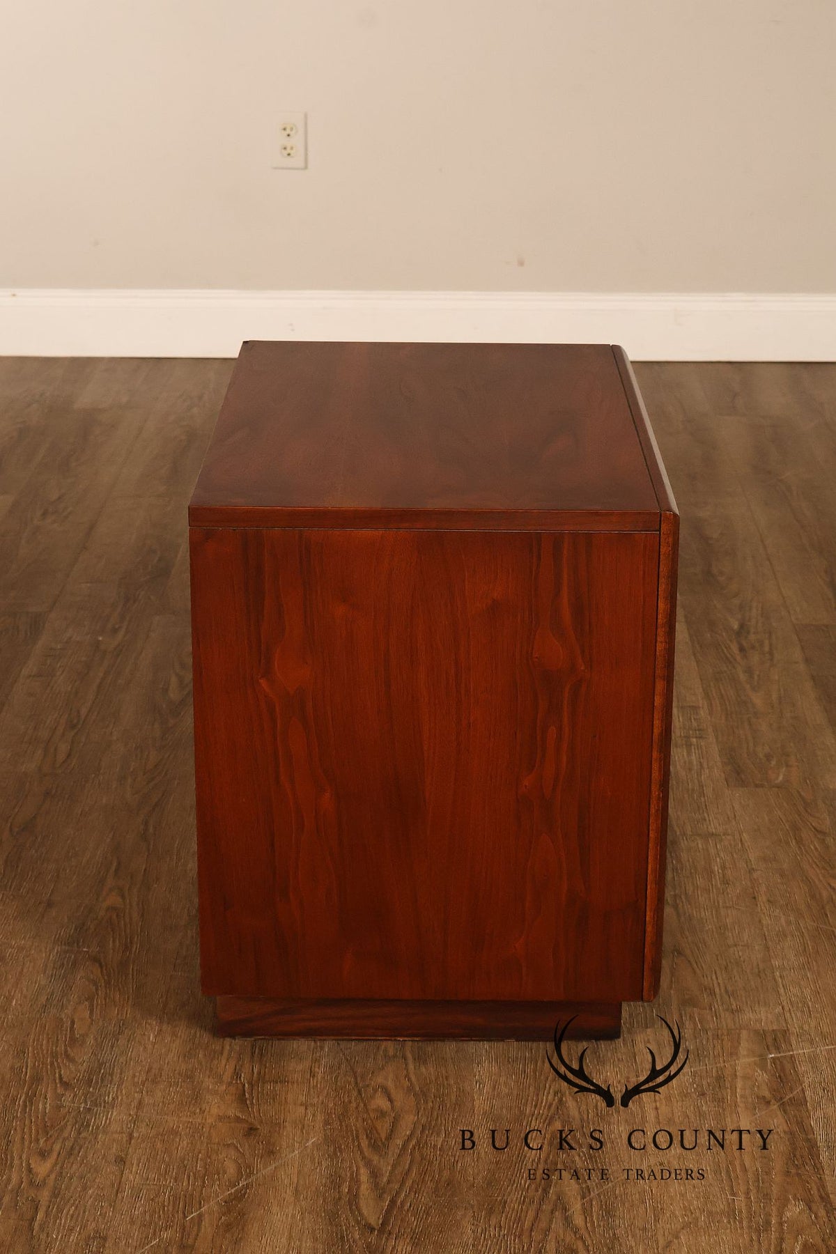 Mid Century Modern Two-Drawer Nightstand