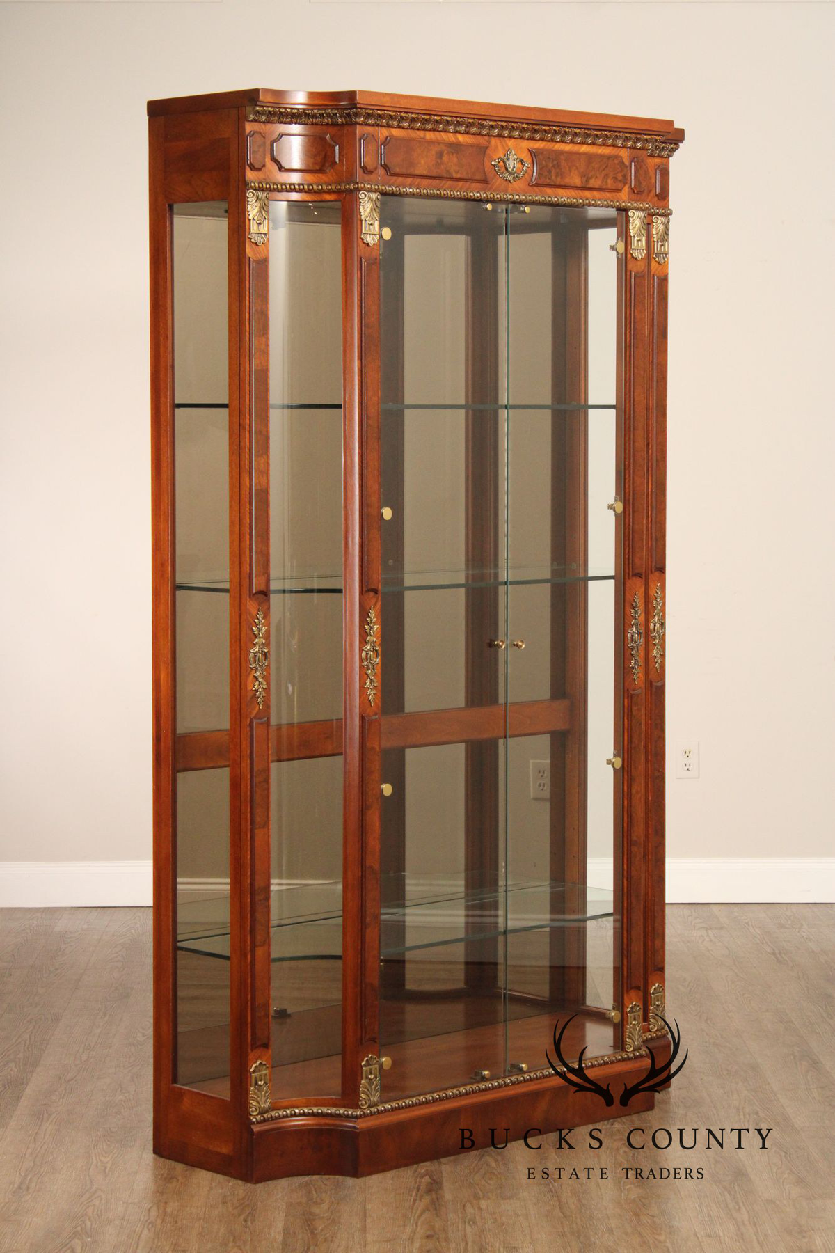 Henredon 'Grand Provenance' Walnut Display Cabinet