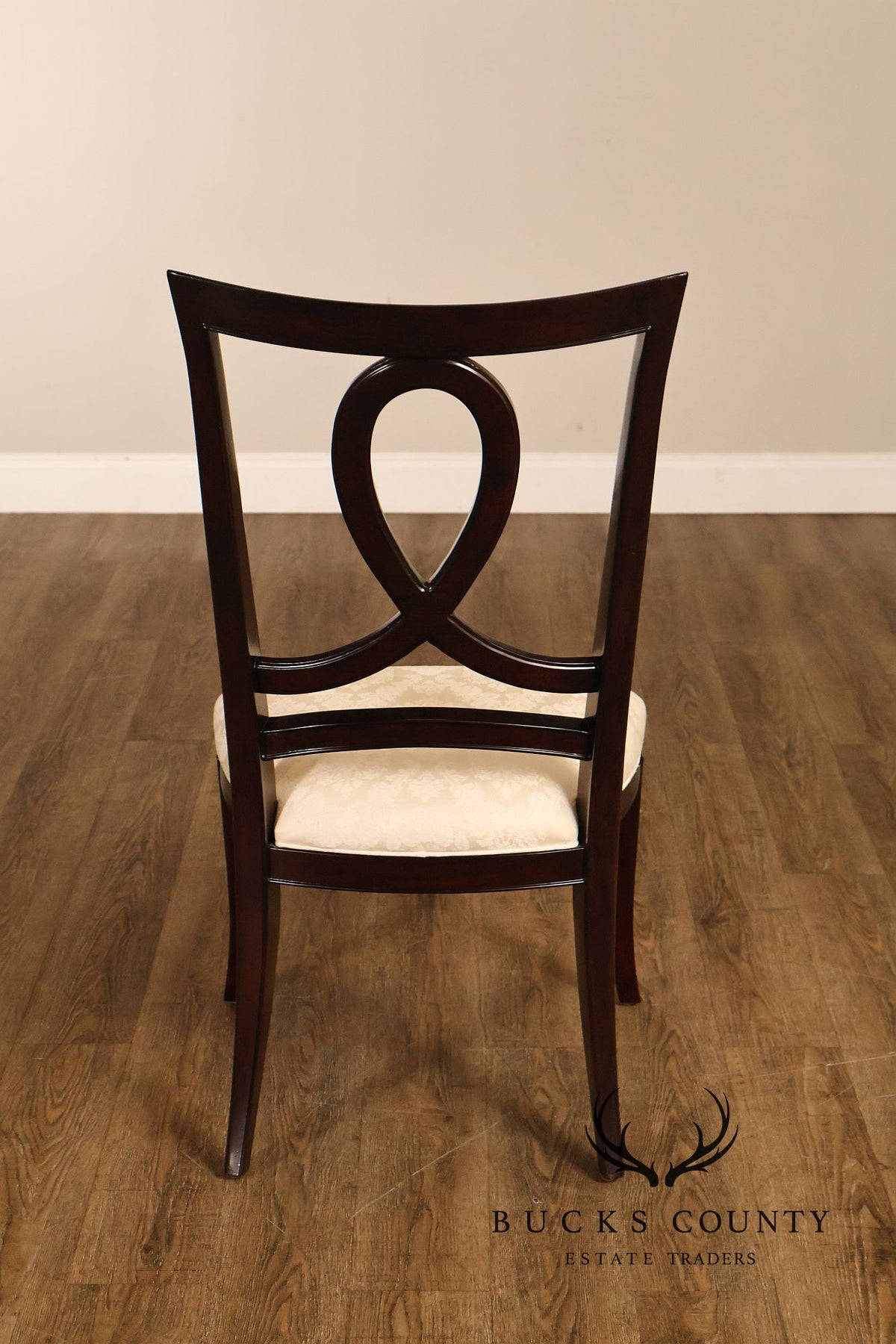 Thomasville Transitional Style Set of Eight Loop Back Dining Chairs