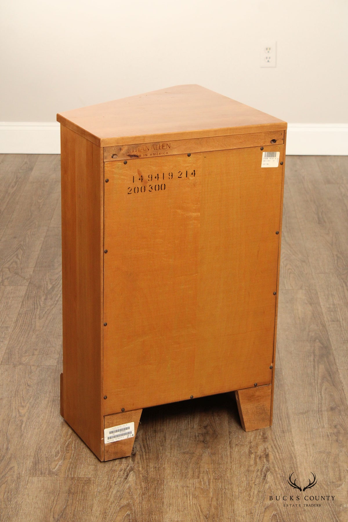 Ethan Allen 'Country Colors' Maple Corner Bookcase