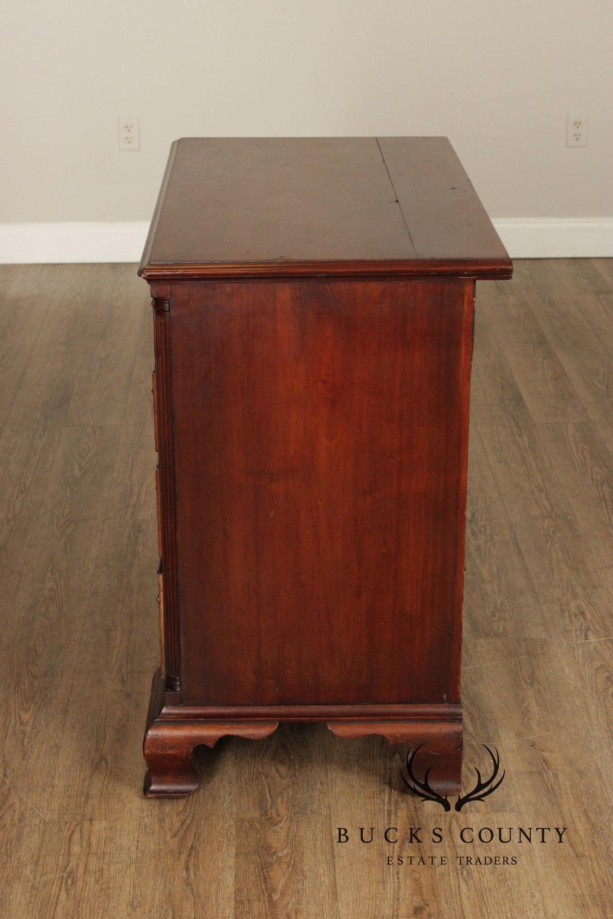 Antique American Chippendale Style Mahogany Chest Of Drawers