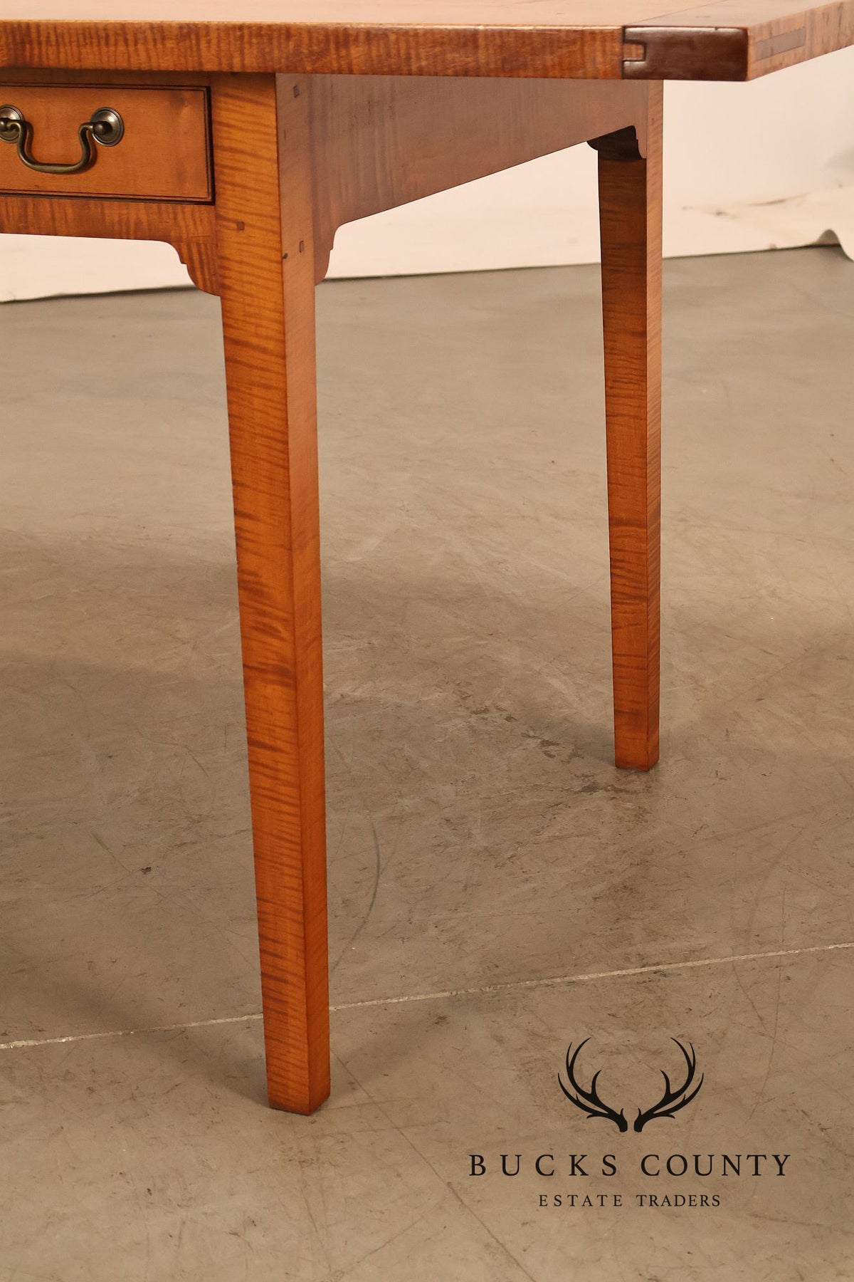 Irion Company Custom Tiger Maple Farmhouse Dining Table