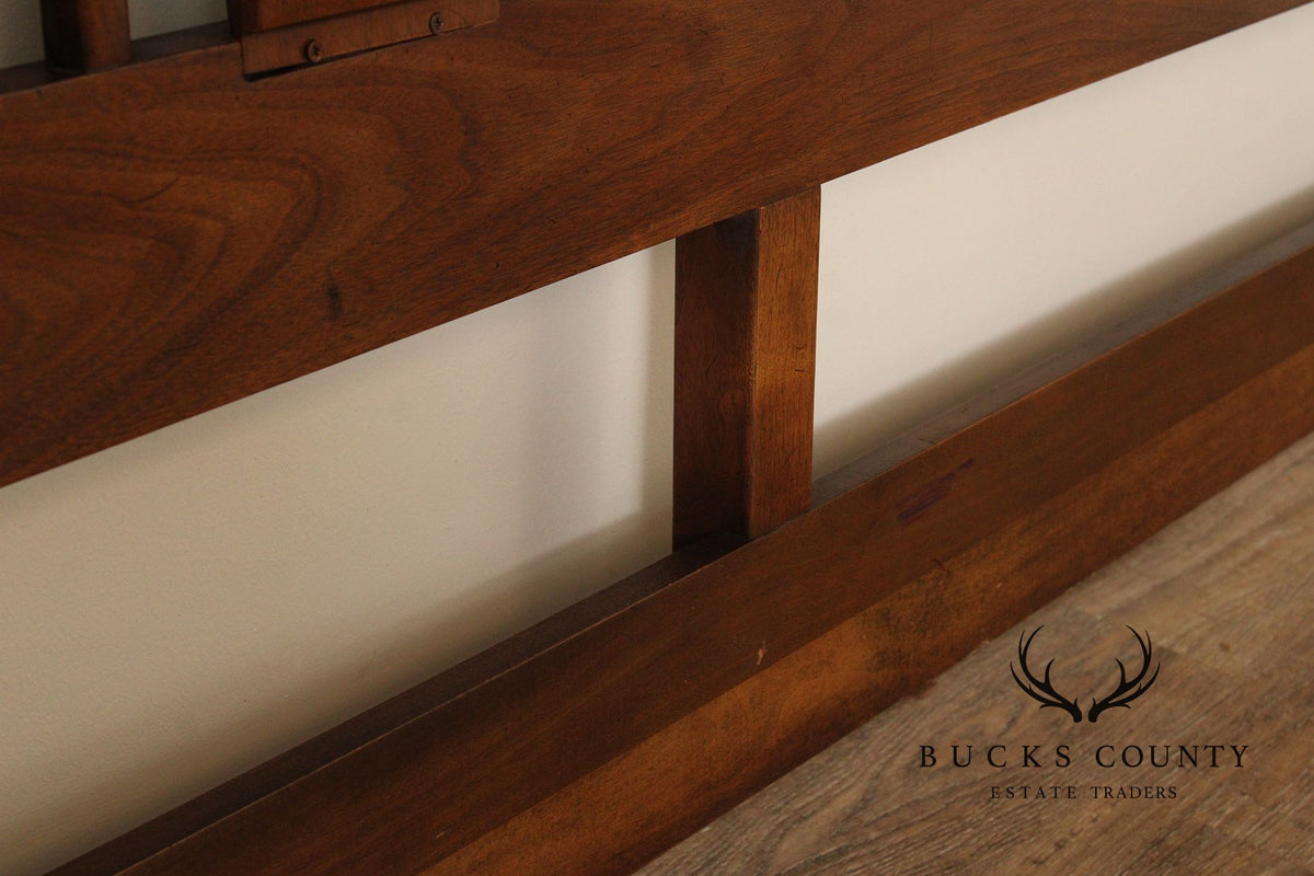 Heritage Mid Century Modern Walnut King Headboard