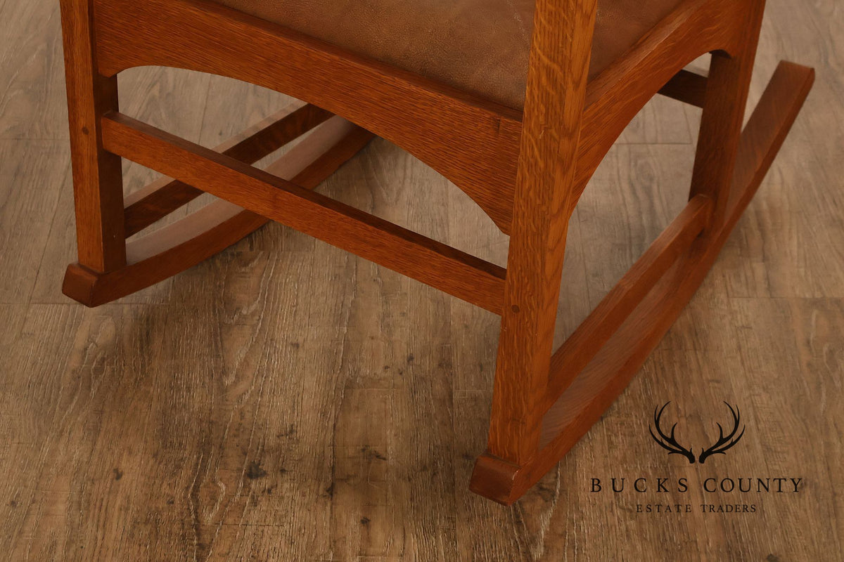 Stickley Mission Collection Harvey Ellis Oak Rocking Chair