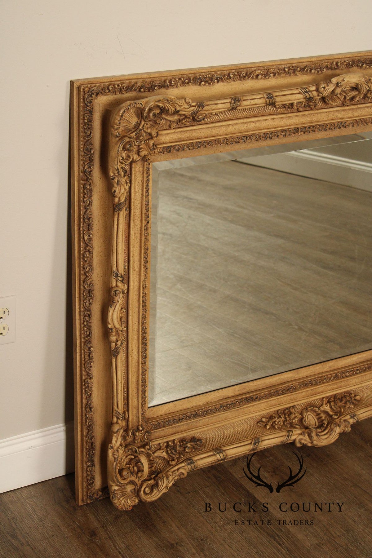 Timeless Reflections Baroque Style Gilt Framed Wall Mirror