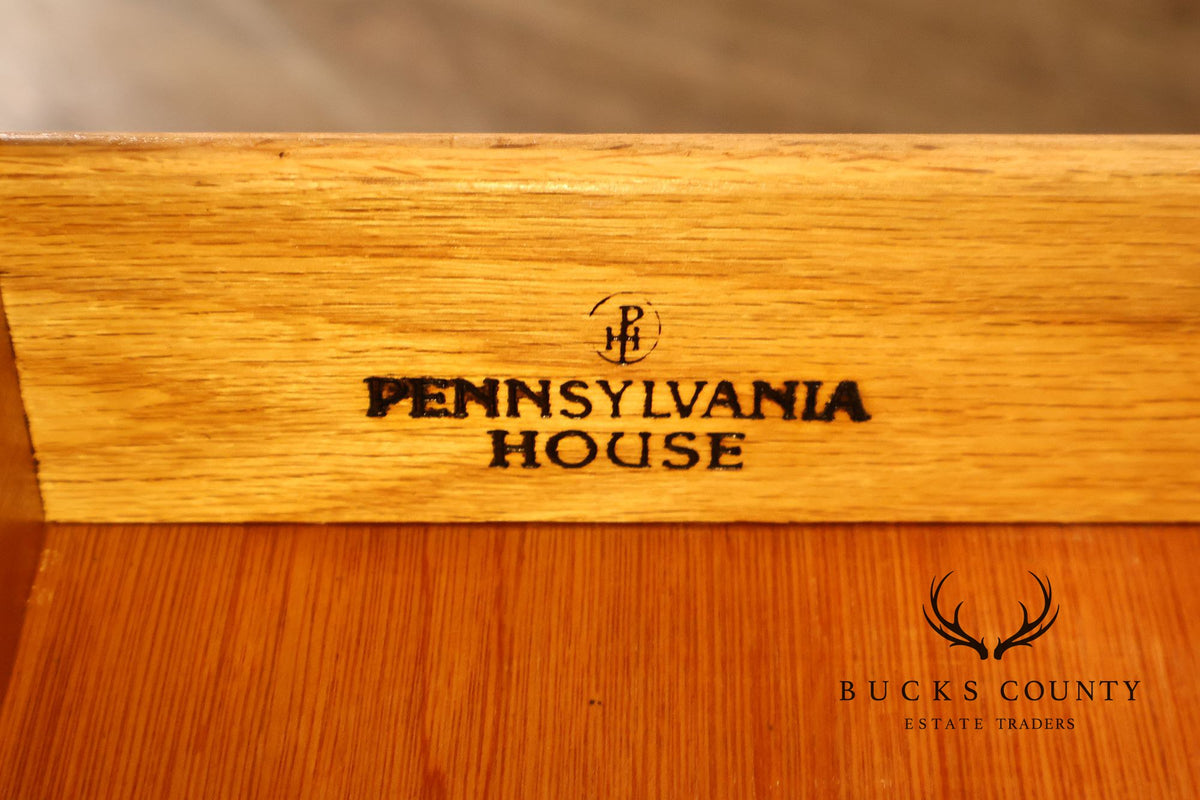 Pennsylvania House Chippendale Style Cherry Secretary Bookcase