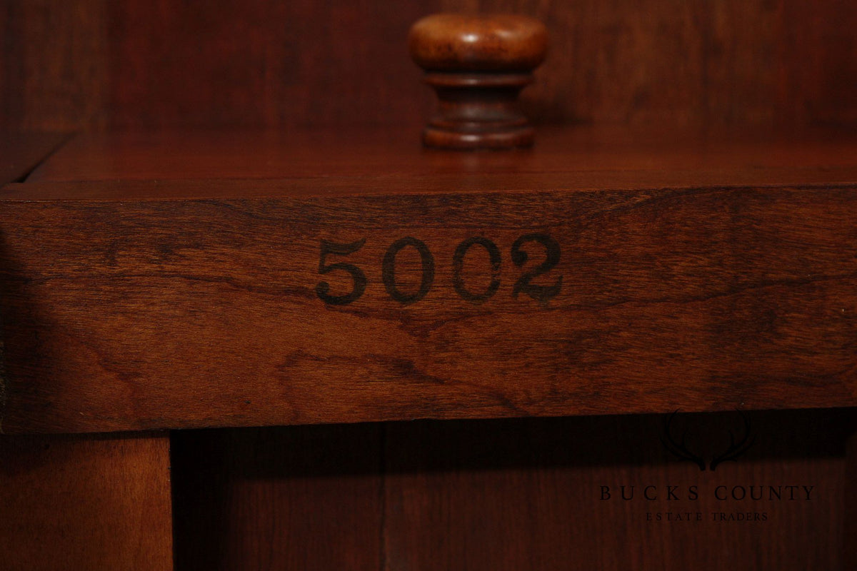 Stickley Cherry Valley Oval Top Drop Leaf Occasional Table